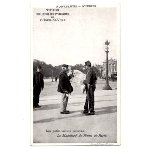 Carte postale Le marchand de Plans de Paris