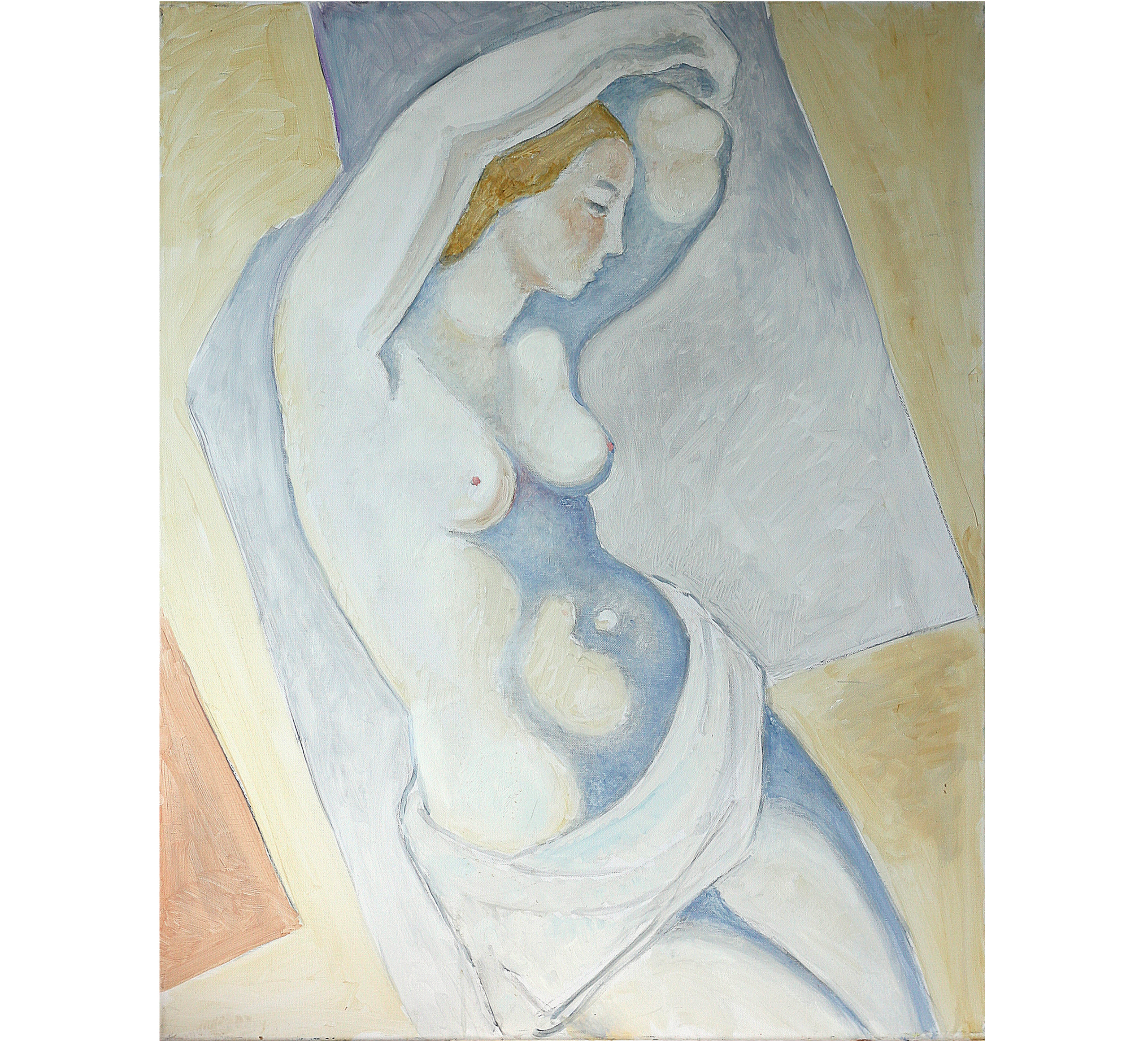 Robert Bouille (1926-2021) - huile sur toile Nu féminin