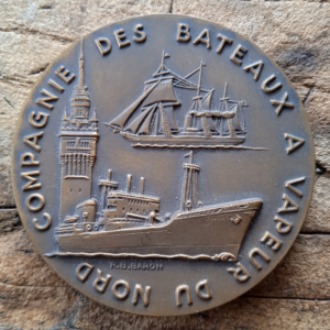 Médaille en bronze Compagnie des bateaux à vapeur du Nord