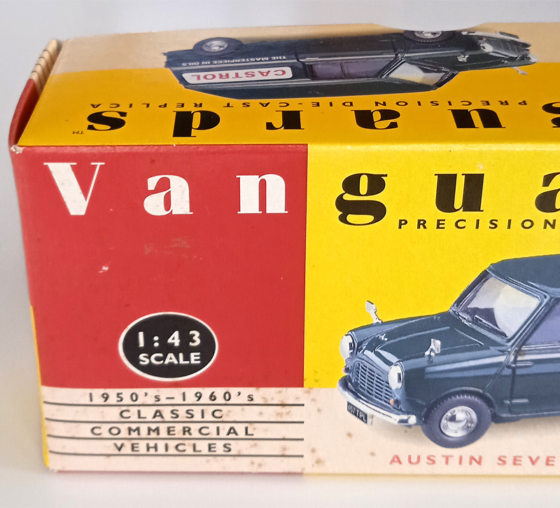 Vanguards Austin Seven mini van Castrol