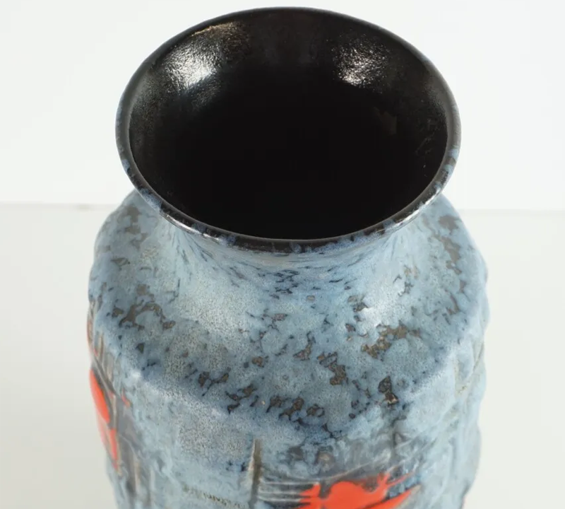 Vase en grès émaillé balustre vintage